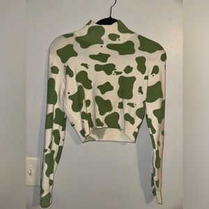 ZARA size XS cow print sweater